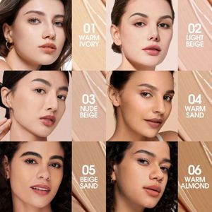 Fard à joues illuminateur et correcteur pour le maquillage du visage o.two.o 2025, fond de teint liquide fini mat à couvrance moyenne, correcteur naturel pour - Product Image 6
