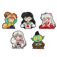 Pin Enamel Anime Jepang Bergaya Lucu Karakter Inuyasha Bahan Alloy