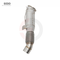Sistema de Escape Directo SD para BMW 540i G30 B58 3.0T 2017-2024, Tubos de Escape de Alto Rendimiento con Protector Térmico