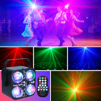 Lumière de scène matricielle YSH, lumières de boule disco DJ, stroboscope activé par le son, télécommande, alimentation USB, LED pour scène/club/karaoké