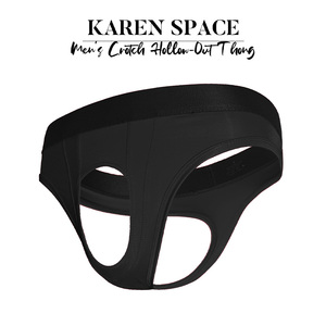 Slip da <span class=keywords><strong>uomo</strong></span> sexy con design a cavallo aperto, vita larga elasticizzata, perizoma a T, tinta unita, morbido ed elasticizzato - Product Image 4