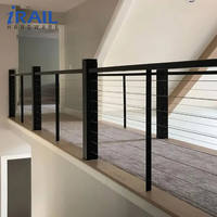 Kit de garde-corps moderne en câble d'acier inoxydable 316, système de main courante extérieur pour balcon et escalier avec outil de sertissage, conception durable pour balcon