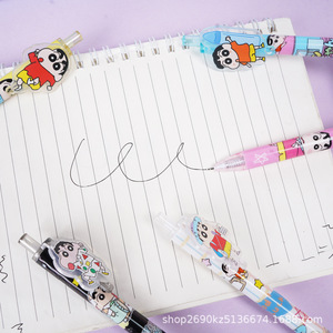 ปากกาอะคริลิคลายการ์ตูนชินจัง น่ารัก ปากกาน้ำชินโนะสุเกะ สำหรับนักเรียน สีดำ แห้งเร็ว แบบกด - Product Image 5