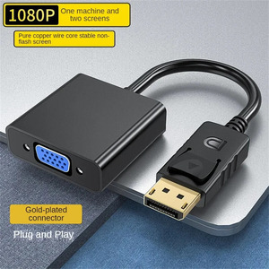 Dp Để <span class=keywords><strong>VGA</strong></span> <span class=keywords><strong>DisplayPort</strong></span> Nam Để <span class=keywords><strong>VGA</strong></span> Nữ Chuyển Đổi Adapter Cable 1080P Cho TV Máy Tính Xách Tay Máy Tính Chiếu - Product Image 3