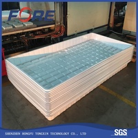 Plateaux de culture hydroponique écologiques ABS 2x4 3x6 4x4 4x8, plateaux de pépinière carrés en plastique blanc