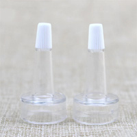 Couvercle de compte-gouttes d'ampoule, compte-gouttes de bouteille, flacons d'ampoule réutilisables, bouchon Transparent en Silicone, tête de corne pour bouteilles, couvercle de capuchon