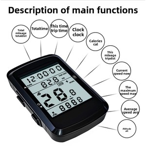 Compteur GPS, Compteur kilométrique étanche sans fil pour vélo <span class=keywords><strong>de</strong></span> <span class=keywords><strong>route</strong></span>, Capteur <span class=keywords><strong>de</strong></span> vitesse pour VTT, Compteur USB rechargeable - Product Image 2