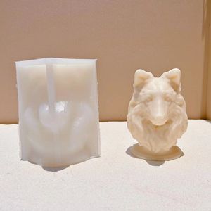 Lindo molde de silicona para perros, resina de <span class=keywords><strong>Border</strong></span> <span class=keywords><strong>Collie</strong></span>, velas, yeso, molde de regalo de recuerdo Trofeo de competición para mascotas pastores alemanes - Product Image 3