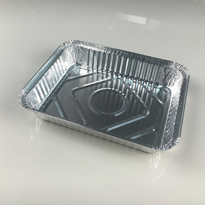 <span class=keywords><strong>Grand</strong></span> plateau <span class=keywords><strong>jetable</strong></span> en <span class=keywords><strong>aluminium</strong></span> de 1800ml, récipients de cuisson rectangulaires, couvercle en PET, <span class=keywords><strong>plat</strong></span> à tarte pour BBQ Grill Plate - Product Image 6