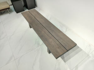 Knight Bench Banc d'extérieur à dos nu Banc de jardin résistant aux intempéries qui ne pourrit et ne se décolore jamais Costume pour porche de jardin et <span class=keywords><strong>parc</strong></span> en gros - Product Image 5