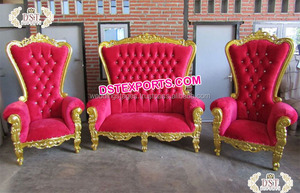 Sofá de boda de mariposa de colores de diseñador, bonito sofá de mariposa para función mahndi, trono de boda moderno para la venta - Product Image 2