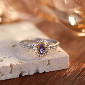 Pietra preziosa naturale S925 anello in argento Sterling intarsiato <span class=keywords><strong>con</strong></span> <span class=keywords><strong>acquamarina</strong></span> naturale rubino Tanzanite anello aperto <span class=keywords><strong>gioielli</strong></span> in argento - Product Image 3