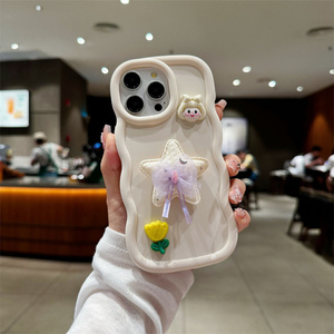 Coque de téléphone 3D style fille mignonne colorée en silicone souple tpu couverture arrière bord vague pour <span class=keywords><strong>Samsung</strong></span> <span class=keywords><strong>Galaxy</strong></span> A16 A06 <span class=keywords><strong>55</strong></span> 35 coque de téléphone de luxe - Product Image 3