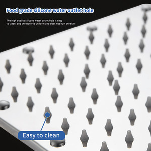 <strong>Square</strong> 12 Inch Rain Brushed Nickel <strong>Shower</strong> <strong>Head</strong> Ceiling Waterfall Large Rainfall <strong>Shower</strong> <strong>Heads</strong> Stainless Steel - Product Image 6