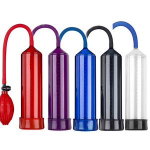 Pompe d'agrandissement du pénis, best-seller Amazon, massage vibrant, manuelle à pression négative, tube bleu, pince de succion, masturbateur - Product Image 2