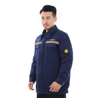 Combinaison de travail unisexe à manches longues, anti-statique, respirante, pour l'hiver, veste et pantalon de nettoyage, haute visibilité, certifiée CE, 100% polyester