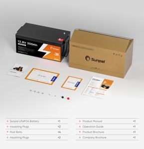 Sunpal Lifepo4 แบตเตอรี่ลิเธียมไอออนฟอสเฟต 12V 20Ah ราคาแบตเตอรี่ลิเธียมพลังงานแสงอาทิตย์ - Product Image 3