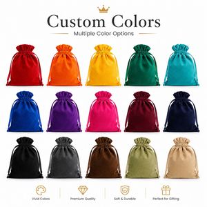 Bolsa de Terciopelo de Seda de Lujo con Logotipo Personalizado, Bolsa Reutilizable con Cierre de Cinta Elegante para Joyería, Embalaje de Regalos, Almacenamiento Aterciopelado - Product Image 2