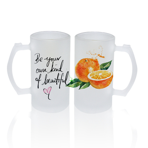 Topjlh Sublimation tasses en verre blanc 16oz tasses à bière givré verre à bière <span class=keywords><strong>personnalisé</strong></span> pour mari <span class=keywords><strong>papa</strong></span> hommes cadeau - Product Image 3