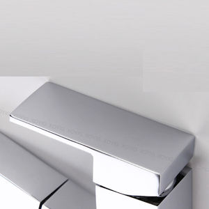 Modern square Pull-out Brass Basin Faucet Hot and Cold Chrome Hotel Hot and Cold Basin Mixer - Product Image 5