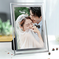 Cadre photo en verre cristal 4*6 pouces, en stock, livraison rapide, cadre photo décoratif en verre cristal fait main, vente en gros