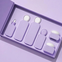 Flacon cosmétique, pot à crème 30ml 100ml, ensemble d'emballage cosmétique pour soins de la peau, flacon rectangulaire plat en verre transparent mat givré blanc avec pompe à lotion