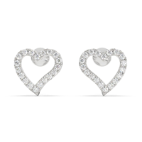 Boucles d'oreilles classiques pour femmes en or avec diamants de laboratoire, certifiées IGI, structure élégante, éclat brillant, plaqué rhodium