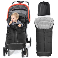 Gigoteuse universelle pour poussette, sac de couchage pour bébé avec doublure en polaire corail pour temps froid