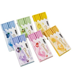 Gomma da Cancellare Ecologica a Forma di Gelato alla Frutta, Design Quadrato, per Bambini, Materiale da <span class=keywords><strong>Disegno</strong></span>, Premio Scolastico, Regalo, Astuccio - Product Image 5