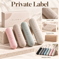 Ensemble d'haltères de Pilates en silicone avec logo personnalisé, 1 kg, 1,5 kg, 2 kg, 2,5 kg, poids de main en fonte pour studios, marques de fitness, vente en gros