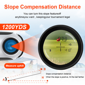 OEM 거리 측정기 <span class=keywords><strong>GX1200</strong></span> PinSeeker 슬로프 스코프 1200 야드 거리 측정기 양궁 사냥 디지털 골프 레이저 거리 측정기 - Product Image 4