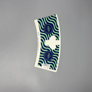 Ventilateur en papier avec logo personnalisé, revêtement PE, en pâte de bois, pour gobelets en papier à paroi simple et double - Product Image 6