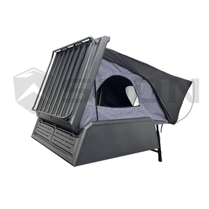 SNDN nouveau Style 4X4 camping-car toile camionnette auvent toit <span class=keywords><strong>tente</strong></span> coque dure aluminium Camping ramasser <span class=keywords><strong>tente</strong></span> sur le toit 4 personnes - Product Image 4