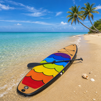 Nouvelle arrivée : Planche à pagaie double couche (SUP) et planche de surf en stock, prête à être expédiée pour le surf sur la plage et les sports nautiques