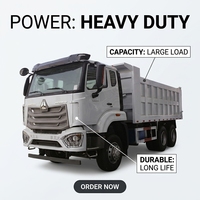 Самосвал HOWO 6x4 для тяжелых условий эксплуатации, 371 л.с., Евро-2, для рынка Африки