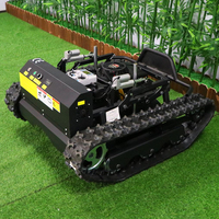 Tondeuse à gazon électrique télécommandée à essence avec moteurs Loncin, robot chenillé coupe-herbe certifié EPA CE pour vergers et pentes
