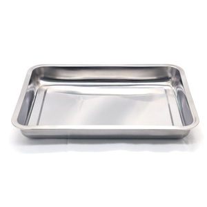 Plaques carrées en acier inoxydable 201, plateau à pâtisserie rectangulaire, assiettes pour barbecue, cantine pour riz à la vapeur, poêle à boulettes, 1 pièce - Product Image 5