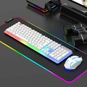 Upgraded GTX350 Luminous Keyboard <b>Mouse</b> Set <b>USB</b> Wired Mechanical Feeling Round Ball Keycaps Combo - Product Image 4