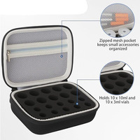 Boîte de rangement personnalisable pour insuline et peptides avec couvercle compartimenté, 20 compartiments, design moderne et minimaliste pour réfrigérateur et voyage