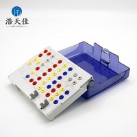 Boîte de désinfection spéciale pour chirurgie implantaire dentaire, règle de mesure de profondeur, boîte à outils pour abutment de cicatrisation, en promotion