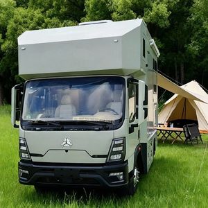 Caravana HOWO con Techo Rígido Elevable Impermeable, Techo Elevable Tipo Terraza, Expansión Lateral y Trasera, para Camiones Recreativos y Otros Usos - Product Image 4
