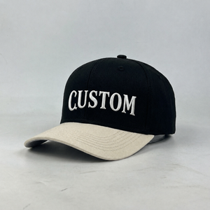 Gorra de Béisbol Clásica Unisex de Moda Urbana Negra con Logotipo Bordado Personalizado de Algodón Lavado Vintage al por Mayor - Product Image 1