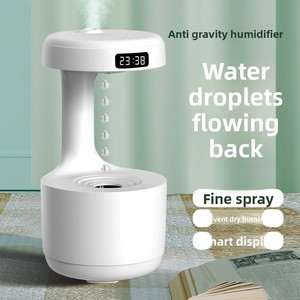 Anti-Gravity Ultrasonic Humidifier Humidistat USB Powered Silent 36dB Anti-Dry Burning <b>Night</b> <b>Light</b> 0.5-1L Capacity Household - Product Image 4