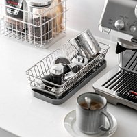 Panier de séchage pour ustensiles de café en acier inoxydable 304, support de rangement pour couverts de cuisine