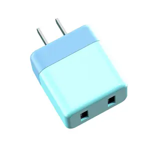 2 porte USB adattatore da viaggio colorato ricarica rapida caricatore da muro USB 5V 2A per smartphone