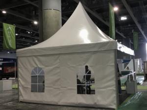 Tente de salon de jardin en <span class=keywords><strong>bois</strong></span> avec cadre personnalisé GSP, style pagode, tissu PVC durable pour les événements, utilisation en entrepôt - Product Image 6