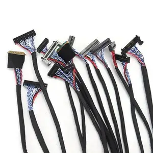 OEM Custom LCD Screen Cable IPEX Display Cable P-TWO FFC Turn LVDS Cable