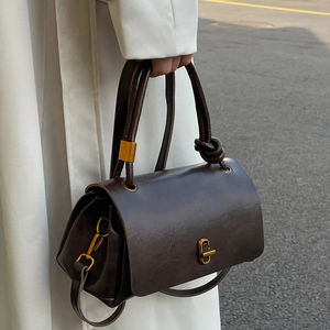 Sacs à bandoulière en cuir de haute qualité, design carré, sacs à main pour femmes avec bandoulière et sangle croisée - Product Image 2