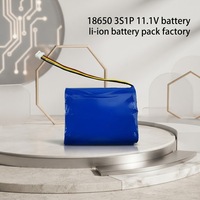 Paquete de Baterías de Litio LiCoO2 de 11.1V 3S1P 18650 INR18650 3500mAh con Protección BMS Inteligente Integrada