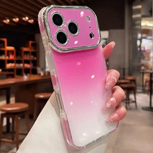 เคสโทรศัพท์มือถือ Senyork สีไล่ระดับแบบมันเงา สำหรับ iPhone 13 14 15 16 17 pro max พร้อมหน้าต่างขนาดใหญ่ป้องกันเลนส์ ฝาหลัง - Product Image 1